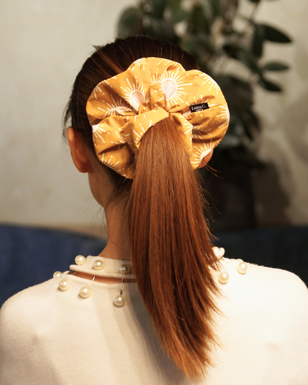 Mustard Yellow Sunshine Oversized Scrunchie