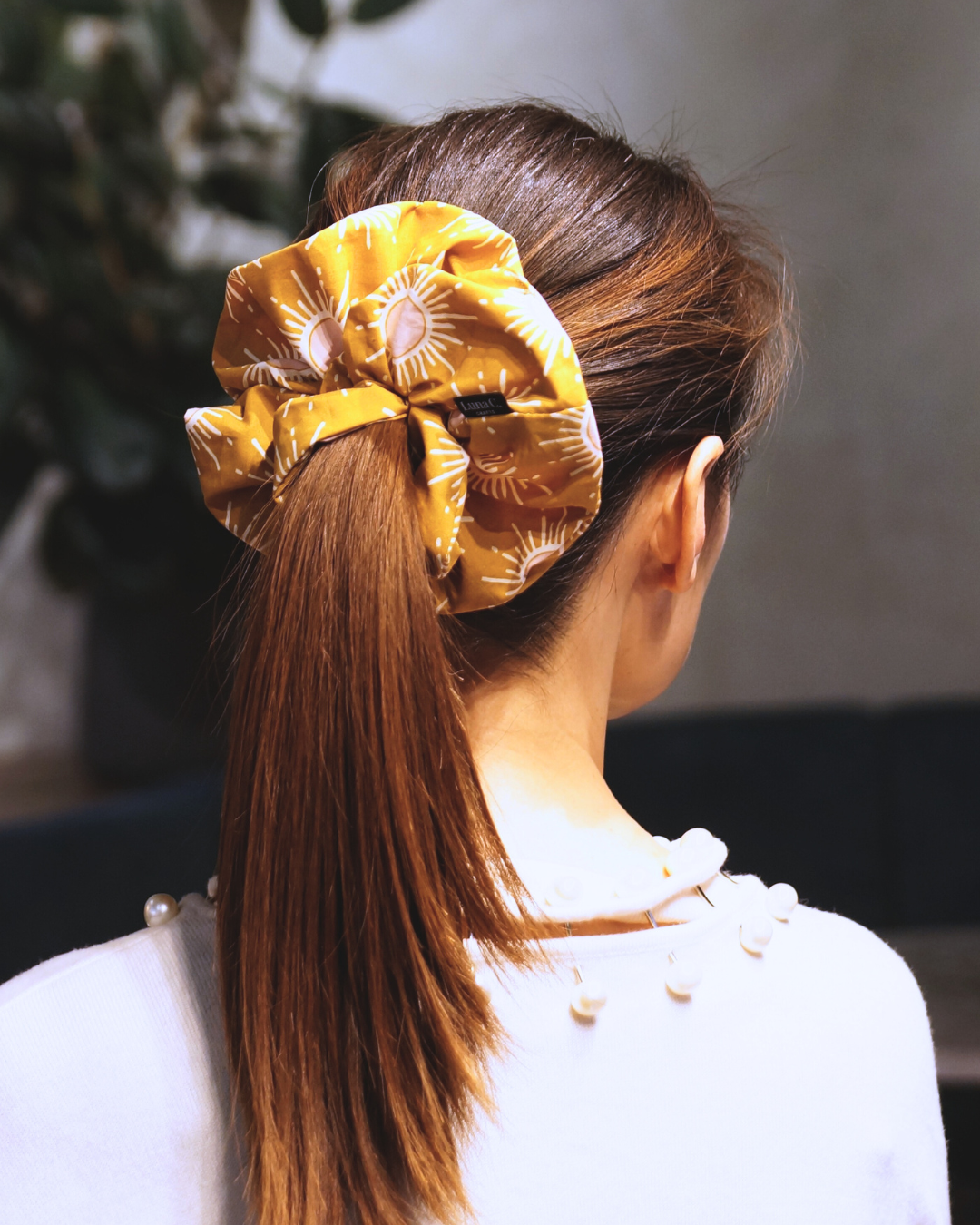 Mustard Yellow Sunshine Oversized Scrunchie