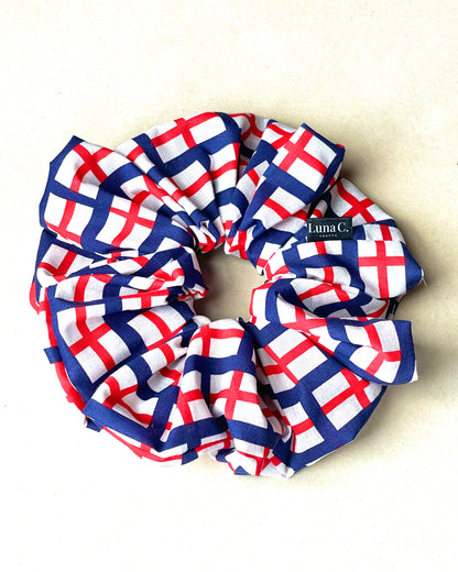 England Flags — The Road to Win the World Cup 2026 — Oversized Scrunchie