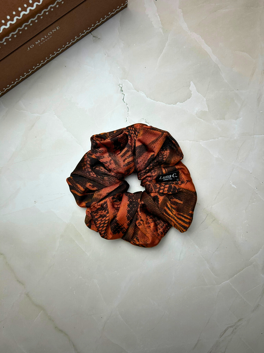 Orange Jersey Regular Size Scrunchie