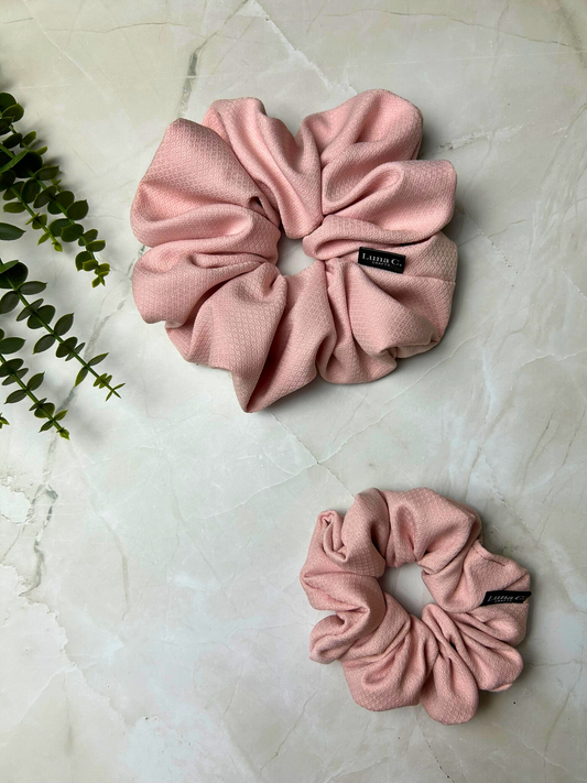 Pink Smooth Scrunchie