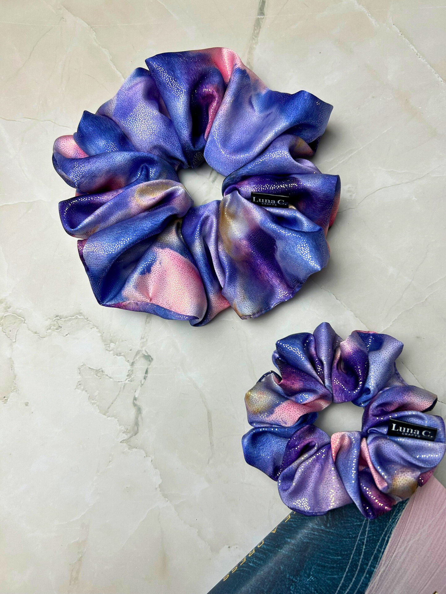 Purple Iridescent Scrunchie