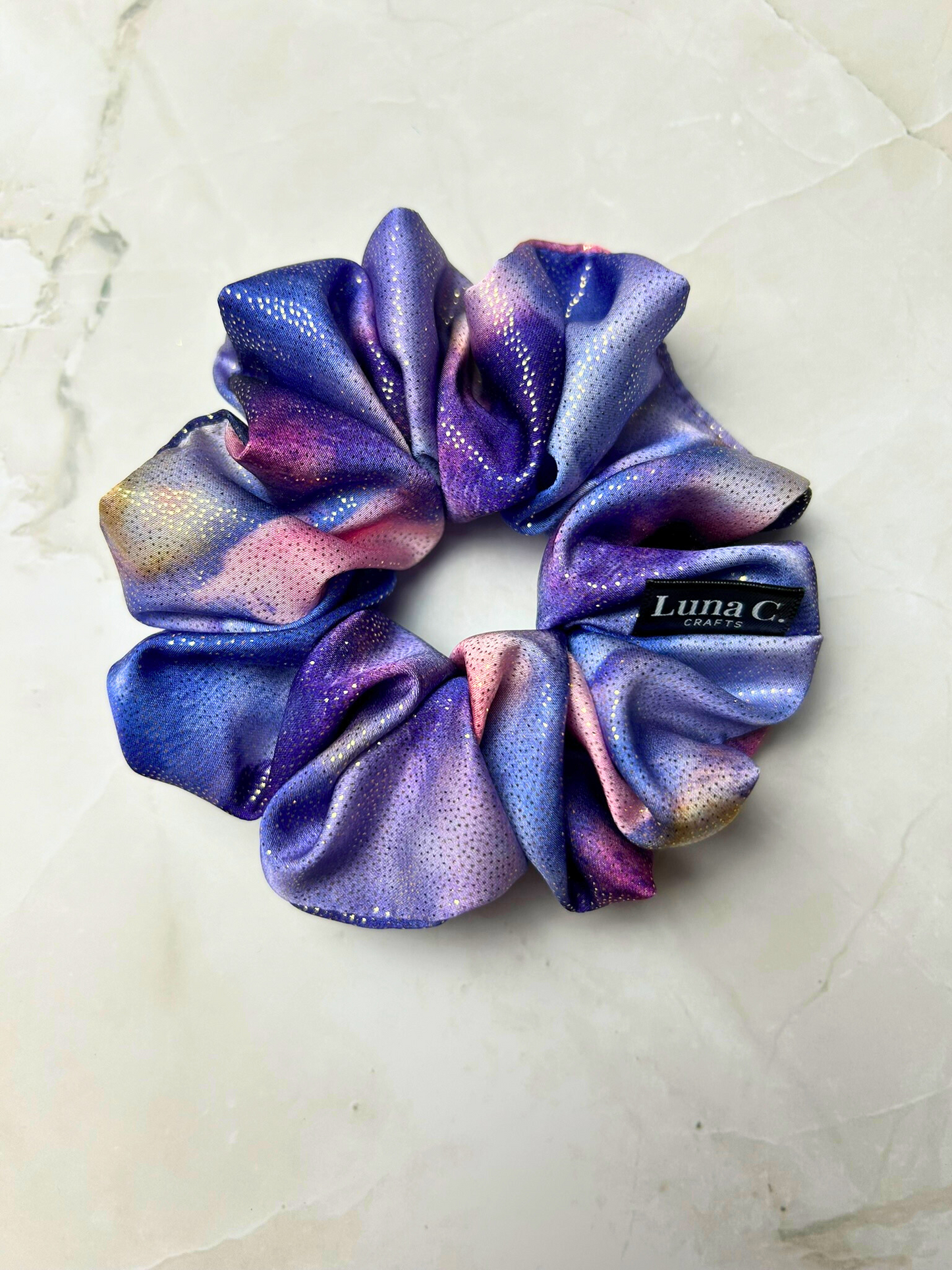 Purple Iridescent Scrunchie